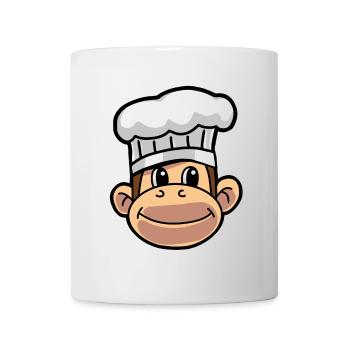 Koch Köche Affe Hobbykoch Kochkunst Küche - Tasse - Weiß - Vorne