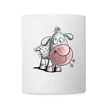 Crazy Sheep I Funny Sheep - Mug - white - Front