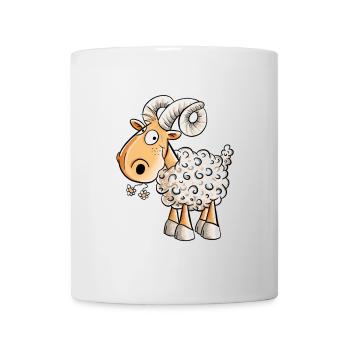 Happy Widder I Schafbock I Schaf - Tasse - Weiß - Vorne