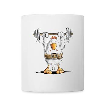 Strong Chicken I Workout I Weight Training - Mug - white - Front