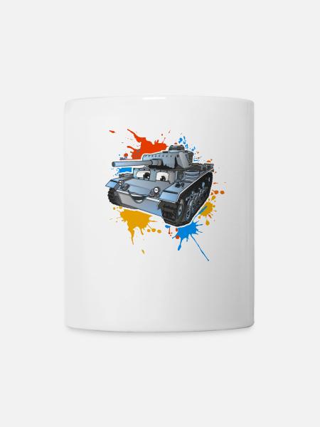 Panzer - Tasse - Weiß