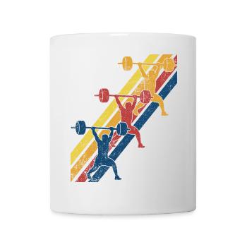 Gewichtheben Gewichtheber - Tasse - Weiß - Vorne
