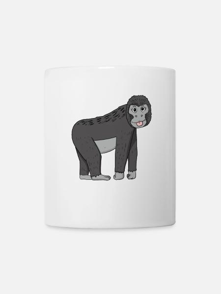 Gorilla - Tasse - Weiß