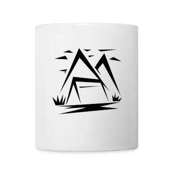 Berg Berge Wandern - Tasse - Weiß - Vorne