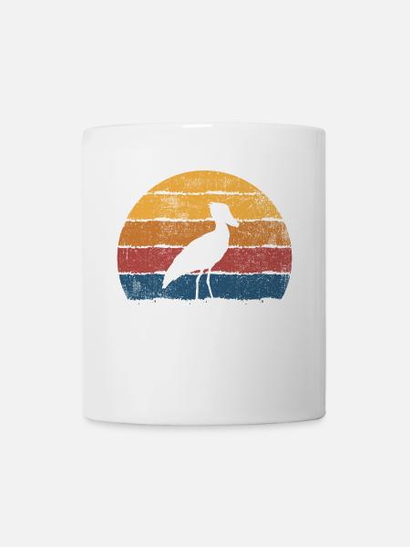 Schuhschnabel Vogel - Tasse - Weiß