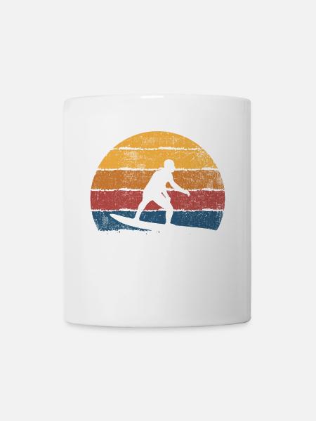 Surfer Surfen Surfboard - Tasse - Weiß