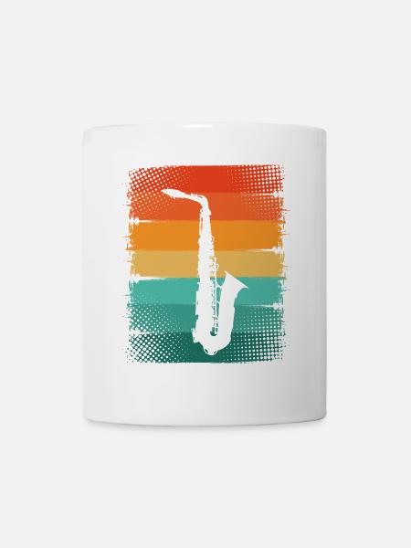 Saxophon Saxophonist - Tasse - Weiß