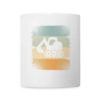 Bagger - Tasse - Weiß - Vorne