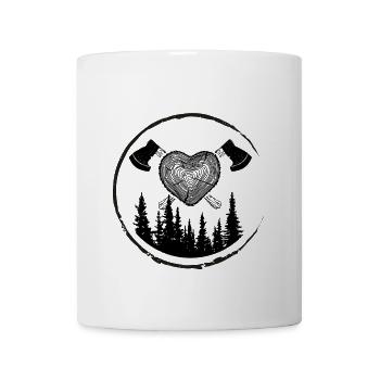 Wald im Kreis - Tasse - Weiß - Vorne