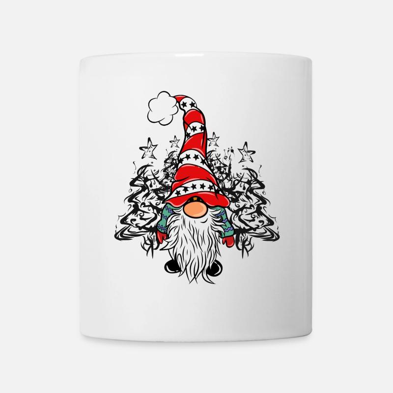 Gnome Art de Noël - Mug blanc - blanc