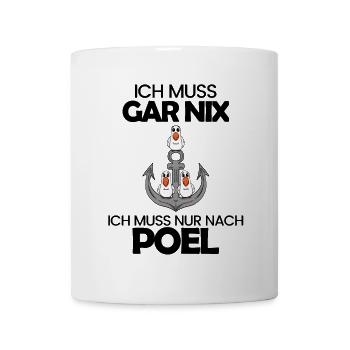 Poel Ostsee Urlaub Anker - Tasse - Weiß - Vorne