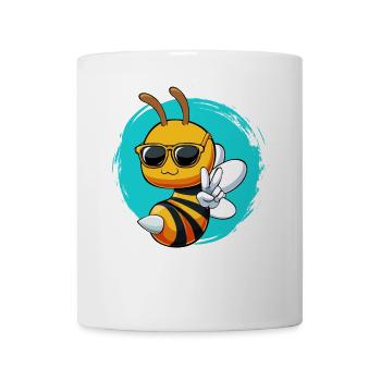 Bee Cool Bienchen mit Sonnenbrille - Tasse - Weiß - Vorne