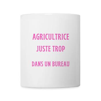 officiellement Agricultrice - Humour Agricultrice - Mug blanc - blanc - Devant