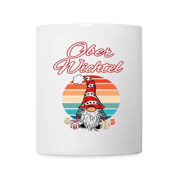 Ober Wichtel Weihnachts Gnom - Tasse - Weiß - Vorne