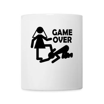JGA Braut Bräutigam Heirat Game Over Geschenk - Tasse - Weiß - Vorne