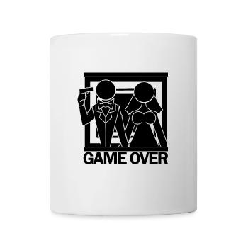 JGA Braut Bräutigam Heirat Game Over Geschenk - Tasse - Weiß - Vorne
