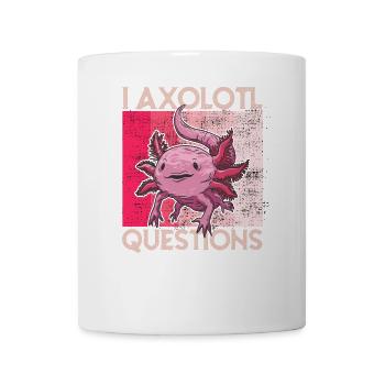 i axolotl Questions retro Axalotl Kawaii Kids - Mug - white - Front