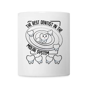 Kawaii Tooth Charm in Orbit - Mug - white - Front
