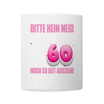 60. Geburtstag Alpaka - Tasse - Weiß - Vorne