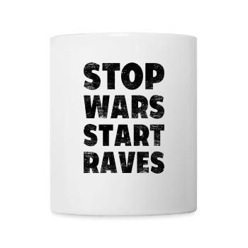 Techno - Rave - Geschenk - Techno merch - spruch - Tasse - Weiß - Vorne