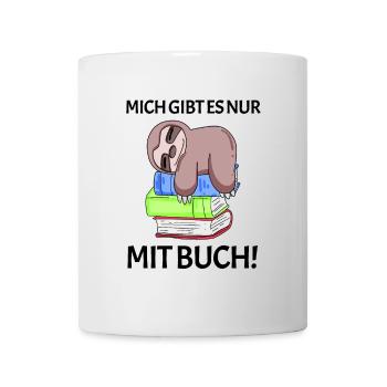 Buch Spruch Bücher lesen Leser Geschenk - Tasse - Weiß - Vorne