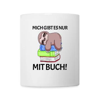Buch Spruch Bücher lesen Leser Geschenk - Tasse - Weiß - Vorne