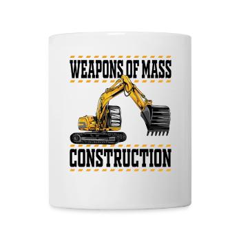 Weapons Of Mass Construction - Excavator Construction Workers - Mug - white - Front