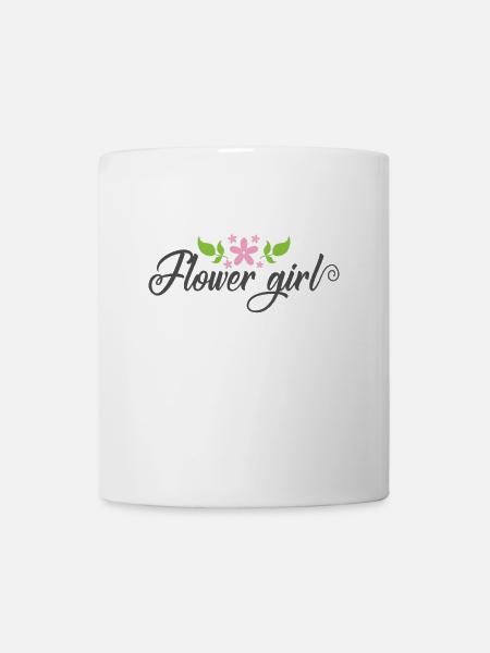 Flower Girl Hochzeit Mädchen Mädchen - Tasse - Weiß