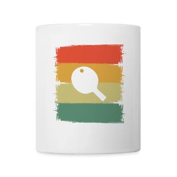 Tischtennis - Tasse - Weiß - Vorne