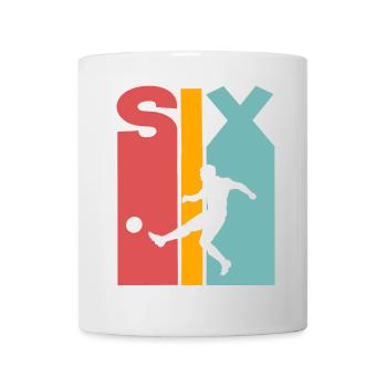 6 years football children 6th birthday - Mug - white - Front