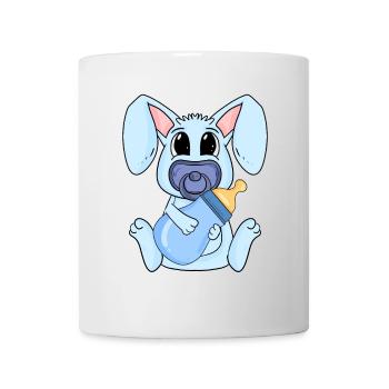 Bébé Garçon Lapin - Mug blanc - blanc - Devant