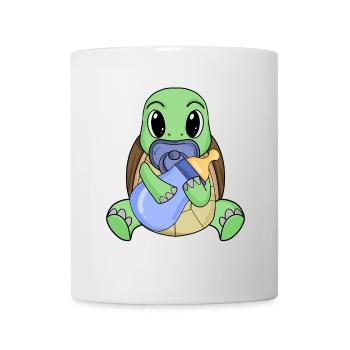 Bébé Tortue - Mug blanc - blanc - Devant