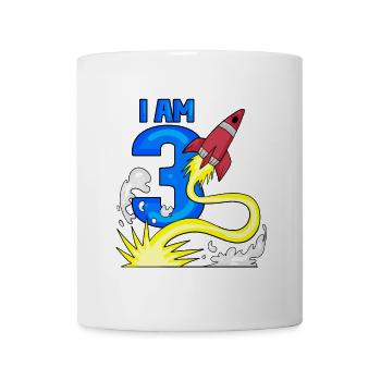 3 anniversaire garçon - 3 ans - J’ai 3 ans - Mug blanc - blanc - Devant