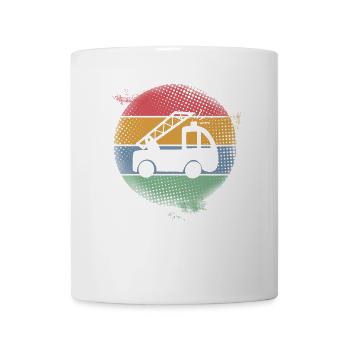 Feuerwehrauto - Tasse - Weiß - Vorne