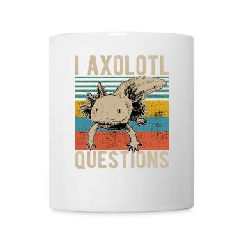 i axolotl Questions retro Axalotl sweet kawaii retro - Mug - white - Front