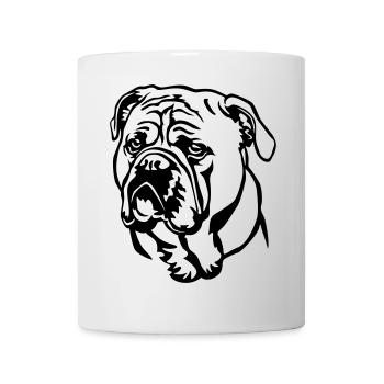 Continental Bulldog Head - Mug - white - Front