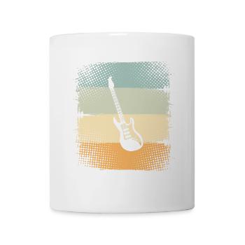 E-Gitarre - Tasse - Weiß - Vorne