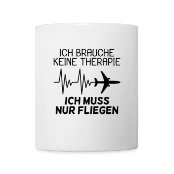 Flugzeug Reise Urlaub Tourist Reise - Tasse - Weiß - Vorne