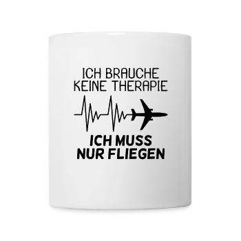 Flugzeug Reise Urlaub Tourist Reise - Tasse - Weiß - Vorne
