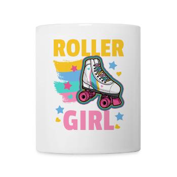 Rollschuhe Roller Girl - Tasse - Weiß - Vorne