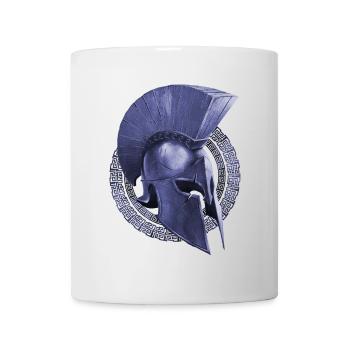 spartan helmet sparta warrior - Mug - white - Front