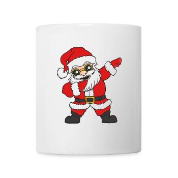 Dancing Santa with glasses - Mug - white - Front