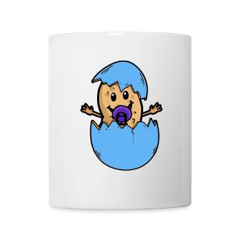 Peanut eggshell birth baby hatch egg - Mug - white - Front
