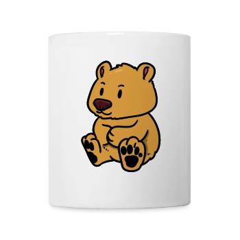 Bear Stuffed Animal Snuggle Kids Baby Teddy Bear - Mug - white - Front