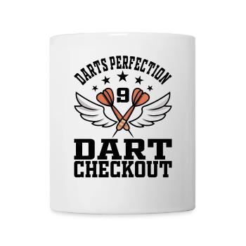 Darts Perfection 9 Darts Checkout - Darts Player - Mug - white - Front