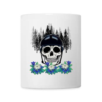 Bergsteiger Wald Wildnis Extremsport Enzian Natur - Tasse - Weiß - Vorne