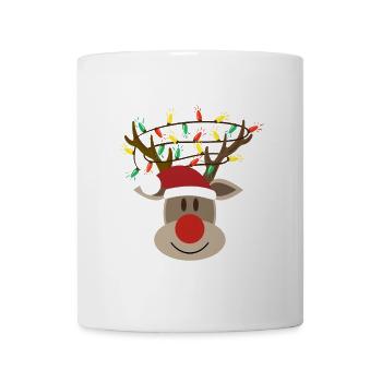 Elchkopf Rudolph Elch Rentier - Tasse - Weiß - Vorne