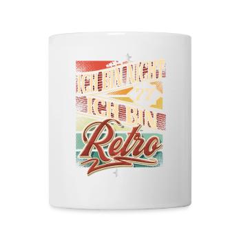 77. Geburtstag 77 Jahre Retro Vintage - Tasse - Weiß - Vorne