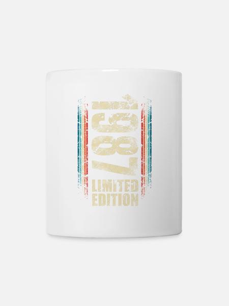 1987 Geburtsjahr Baujahr Geboren 1987 Geburtstag - Tasse - Weiß