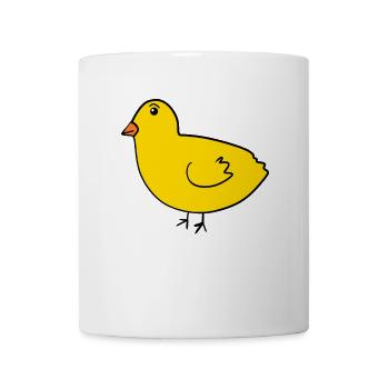 Poussin - Mug blanc - blanc - Devant